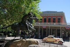 Pony-Express-monument-in-Old-Town-Sacramento-CA-with-the-1935-Auburn-Coupe1